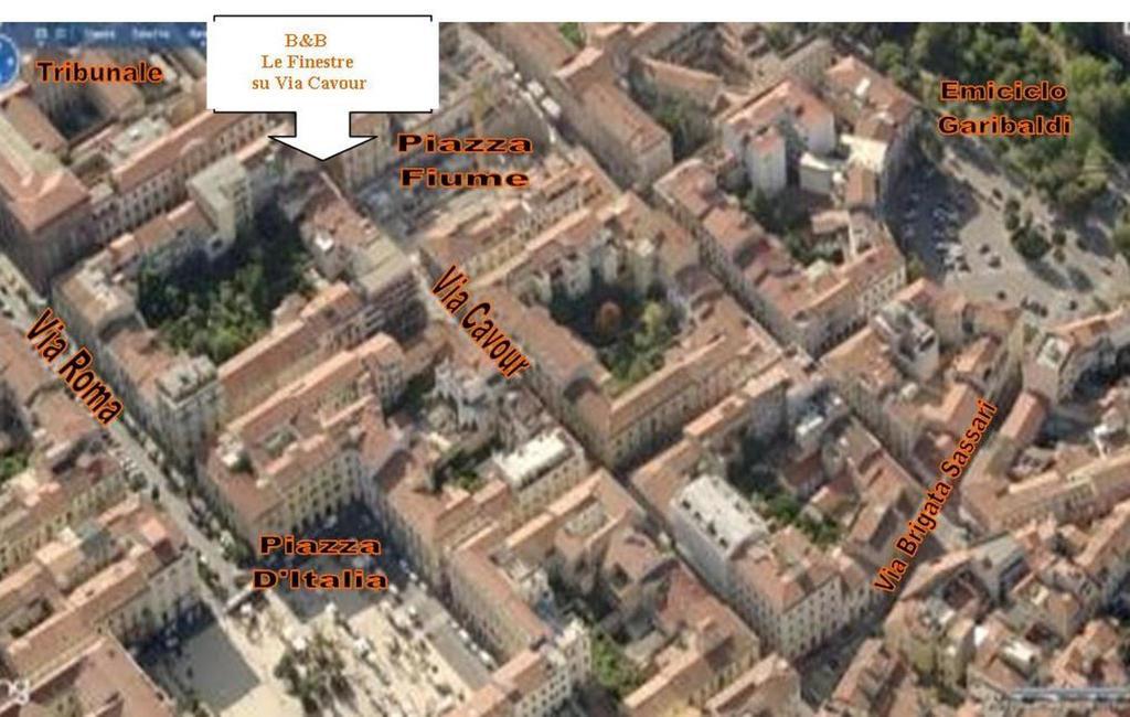 B&B Le Finestre Su Via Cavour Sassari Exteriér fotografie